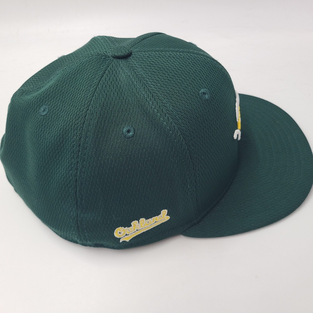 Oakland Athletics Hat Fitted 8 New Era 59Fifty Green White A's Elephant Stomper - Picture 7 of 12